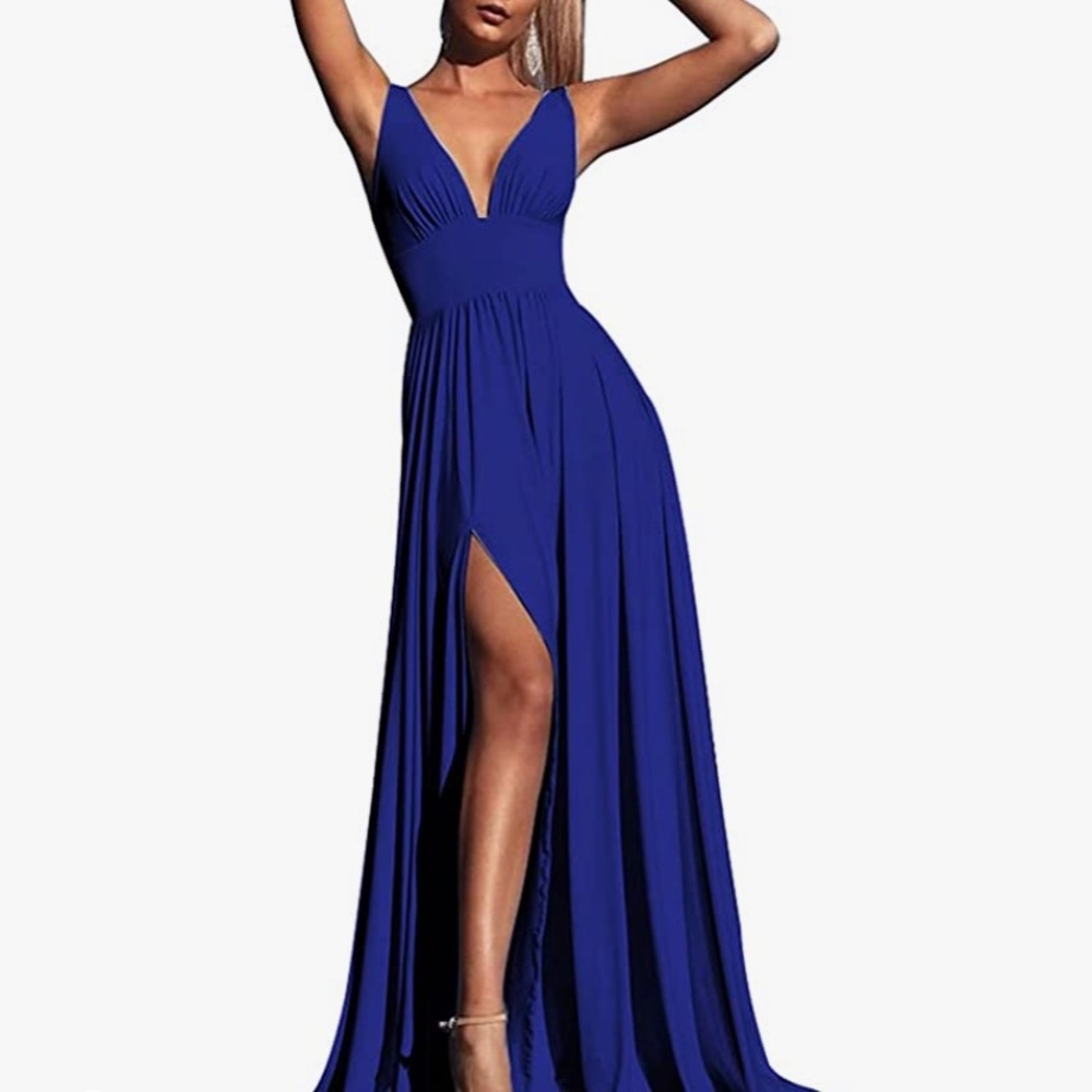 Royal blue gown